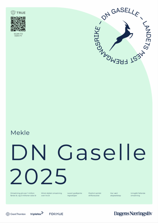 Diplom Gasellebedrift Mekle 